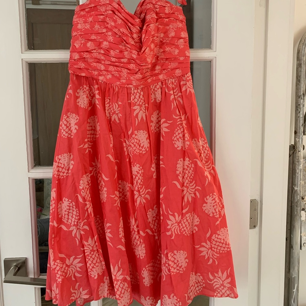 Tommy Bahama Strapless Pineapple Dress